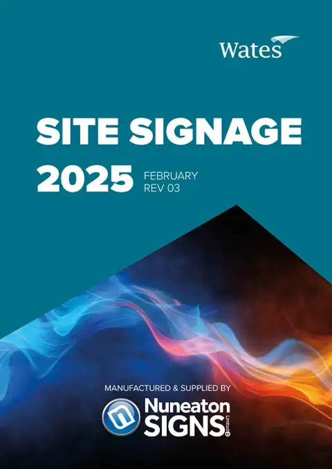 Wates Site Signage Catalogue 2025